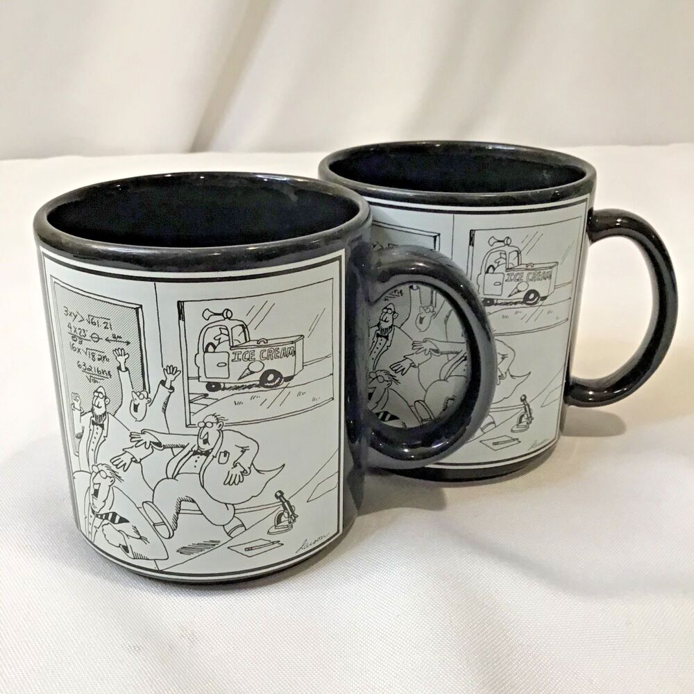 Vtg The Far Side Scientist Ice Cream Truck Coffee Mug Cup 1982 Gary Larson (2)